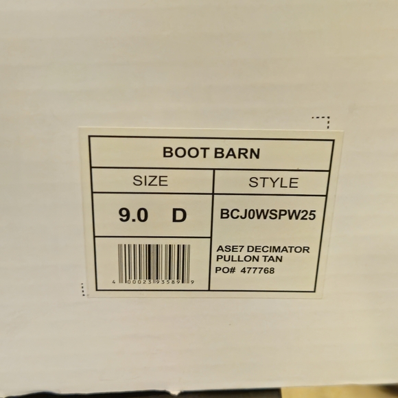 CODY JAMES DECIMATOR ASE7 WESTERN WORK BOOTS SOFT TOE BCJ0WSPW25 MEN'S SIZE 9 D - Picture 10 of 10